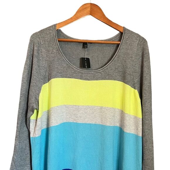 NWT! Lane Bryant colour block knit sweater - Picture 2 of 10